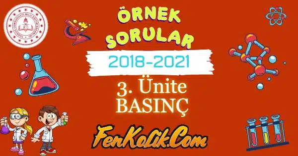 3.Ünite Basınç LGS Örnek Soruları