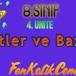 8.Sınıf 4.Ünite Asitler ve Bazlar
