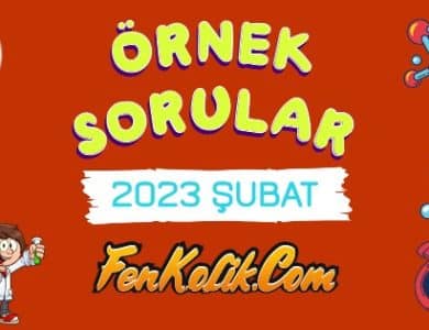 2023 Şubat Ayı Fen Bilimleri Örnek Soruları