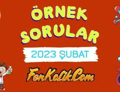 2023 Şubat Ayı Fen Bilimleri Örnek Soruları