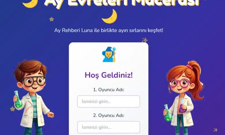 Ayın Evreleri Maceraları oyunu ile ayın evrelerini eğlenceli bir şekilde öğrenin